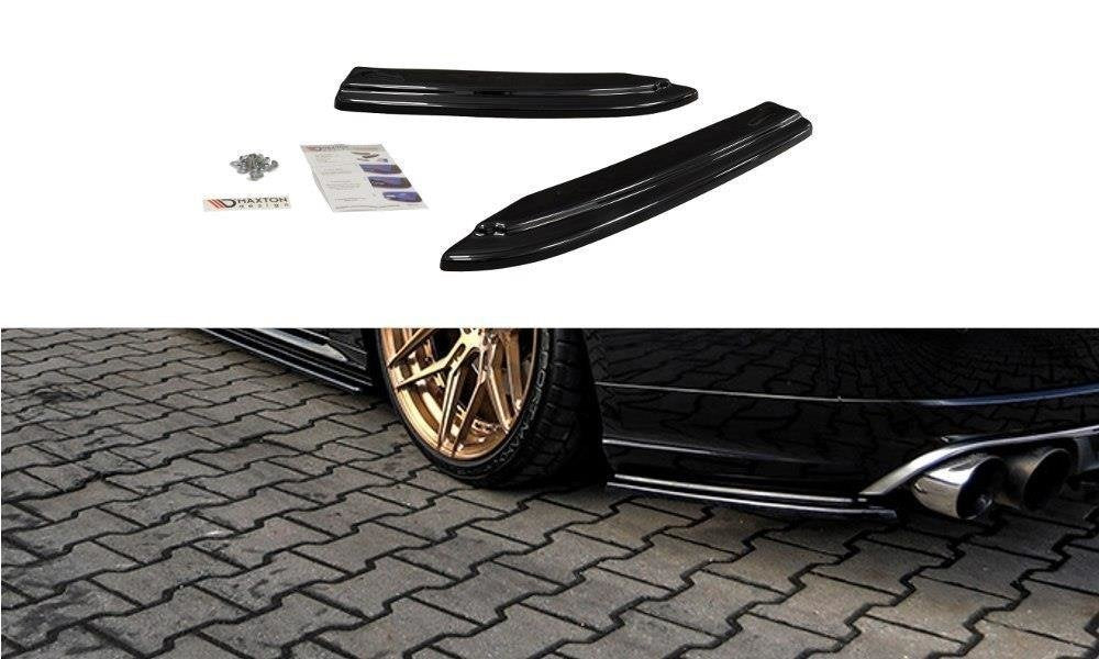 Heck Ansatz Flaps Diffusor für AUDI S8 D4 Carbon Look