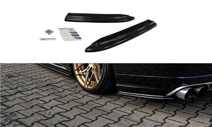 Heck Ansatz Flaps Diffusor für AUDI S8 D4 schwarz matt