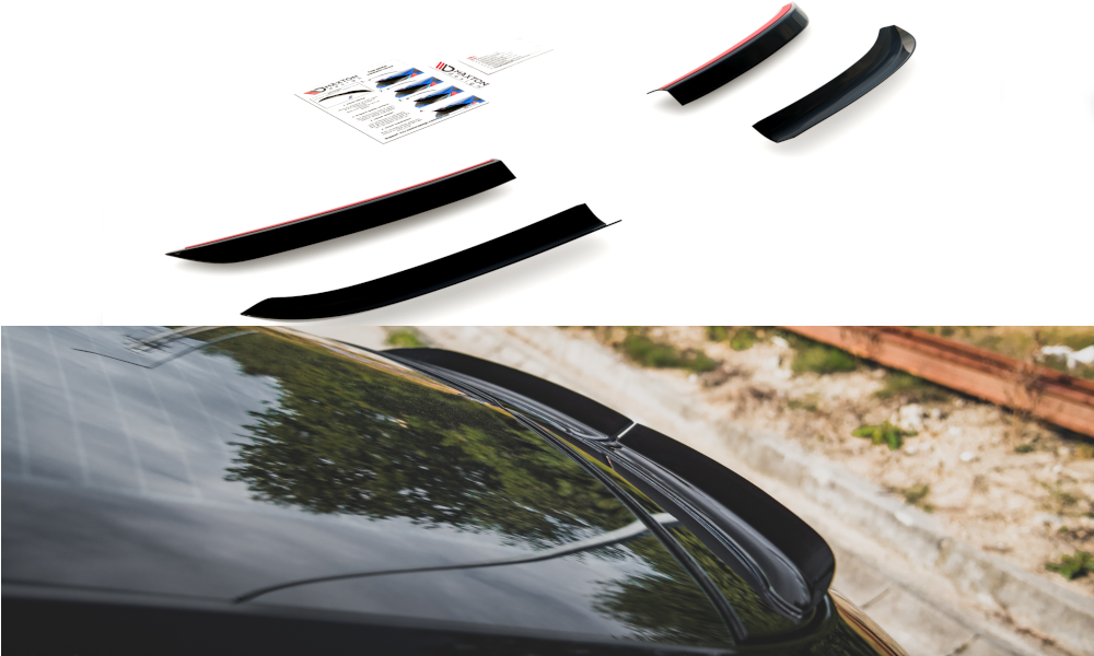 Spoiler CAP für Porsche Panamera Turbo 970 Facelift schwarz matt