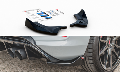 Heck Ansatz Flaps Diffusor V.2 für Ford FIesta Mk8 ST schwarz matt