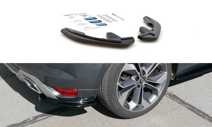 Heck Ansatz Flaps Diffusor für Renault Megane Mk.4 GT-Line schwarz Hochglanz