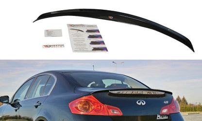 Spoiler CAP für Infiniti G37 Limousine schwarz matt
