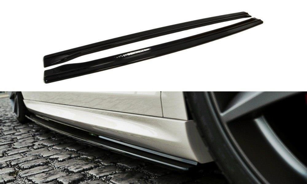 Seitenschweller Ansatz für VW Passat CC R36 RLINE (vor Facelift) Carbon Look