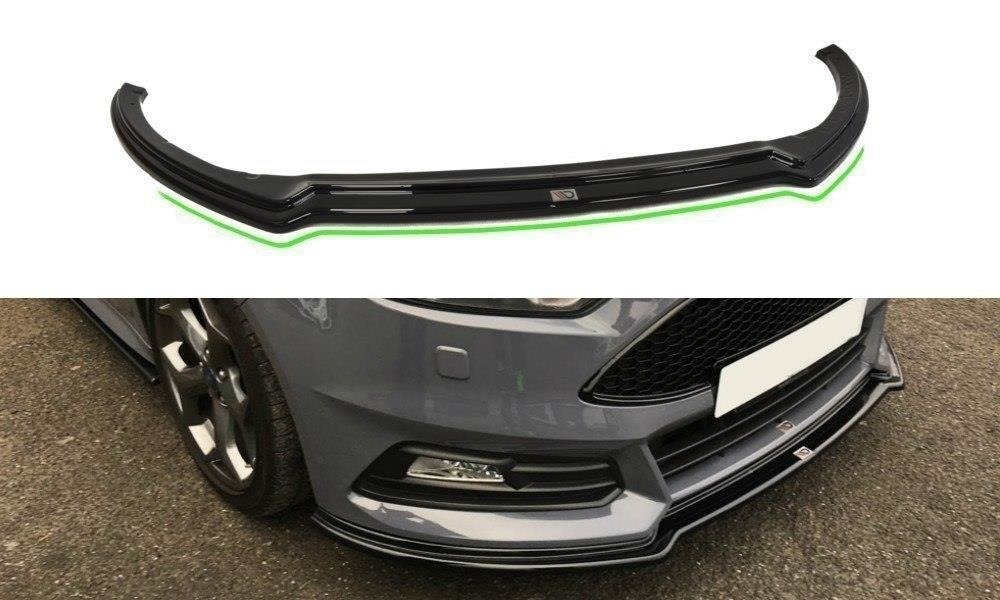 Front Ansatz V.3 für Ford Focus ST Mk3 FL schwarz Hochglanz