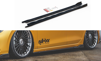 Seitenschweller Ansatz für V.2 für VW Golf 8 Carbon Look