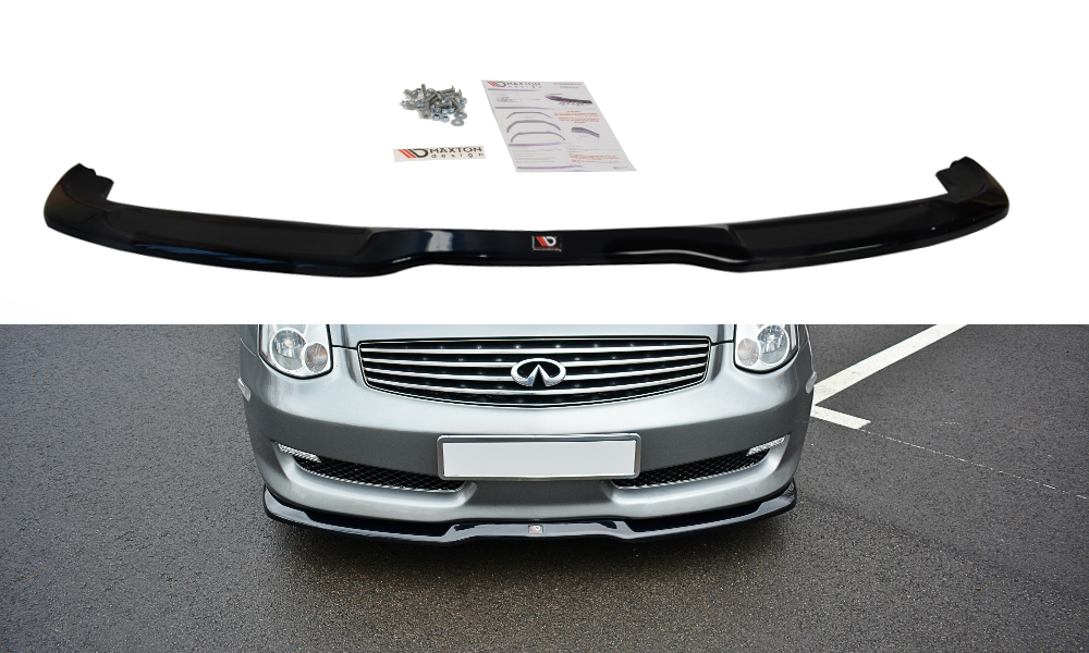 Front Ansatz V.1 für INFINITI G35 COUPE schwarz Hochglanz