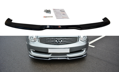 Front Ansatz V.1 für INFINITI G35 COUPE schwarz Hochglanz