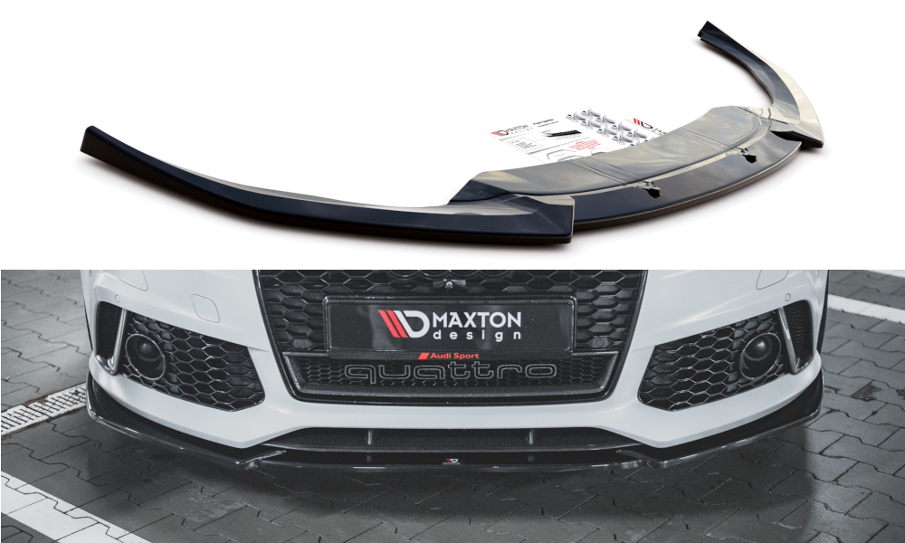 Front Ansatz V.4 für Audi RS6 C7 schwarz Hochglanz