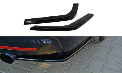 Heck Ansatz Flaps Diffusor für BMW 4er F32 M Paket schwarz matt