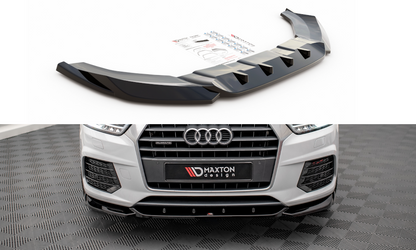 Front Ansatz V.1 für Audi Q3 8U Facelift schwarz Hochglanz