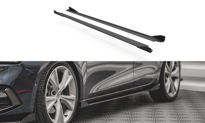 Street Pro Seitenschweller Ansatz für + Flaps Seat Leon FR Mk4 schwarz Hochglanz