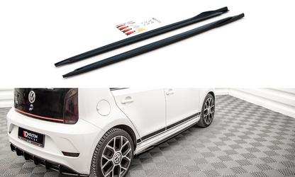 Seitenschweller Ansatz für Volkswagen Up GTI schwarz Hochglanz