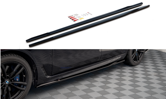 Seitenschweller Ansatz für BMW 6er GT G32 M-Paket schwarz matt