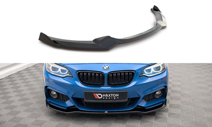 Front Ansatz V.1 für BMW 2 M-Paket F22 schwarz Hochglanz