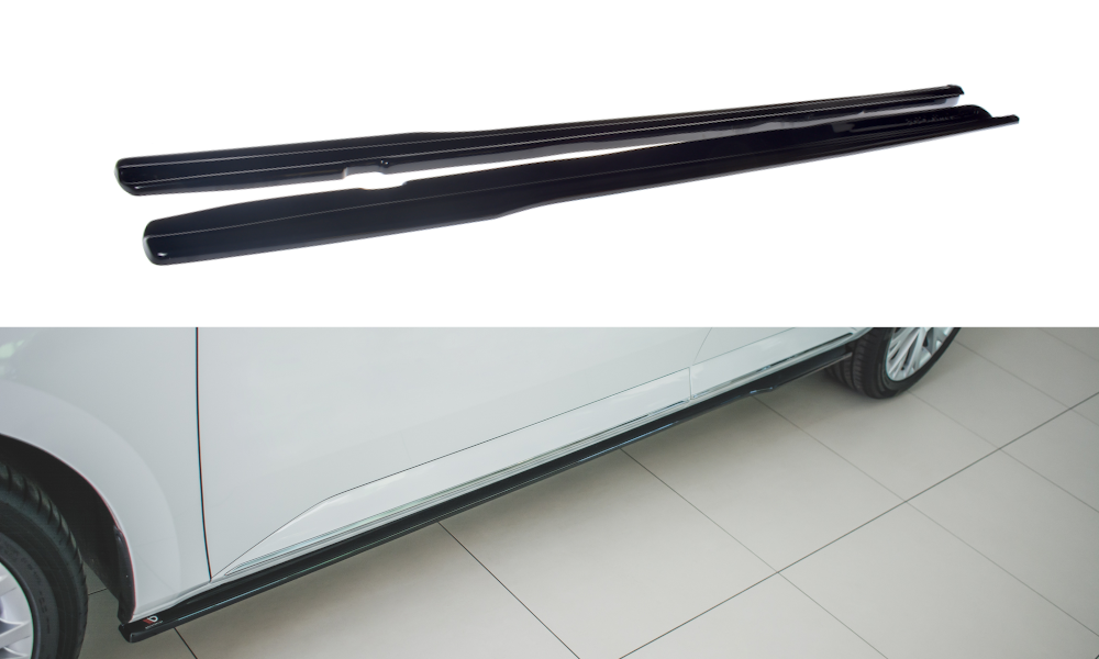 Seitenschweller Ansatz für Skoda Superb Mk3 FL Carbon Look