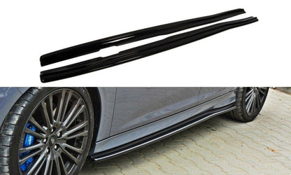 Seitenschweller Ansatz für Ford Focus RS Mk3 schwarz Hochglanz