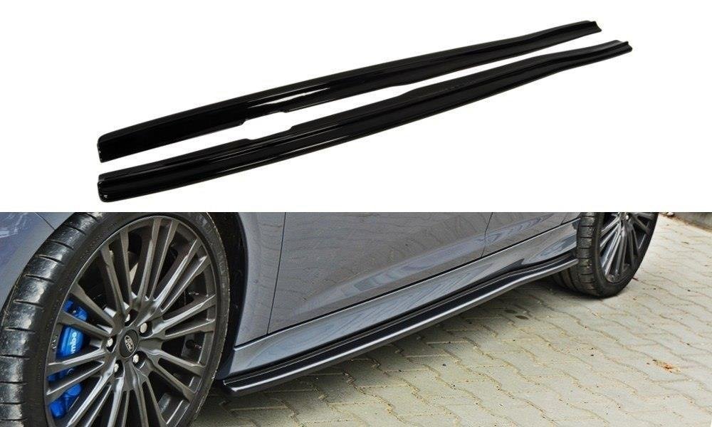 Seitenschweller Ansatz für Ford Focus RS Mk3 schwarz matt