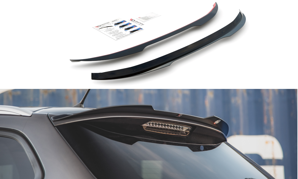Spoiler CAP für Peugeot 308 SW Mk2 Facelift schwarz matt