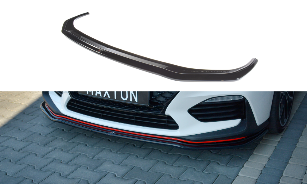 Front Splitter V.2 Hyundai I30 N Mk3 Hatchback / Fastback Carbon Look