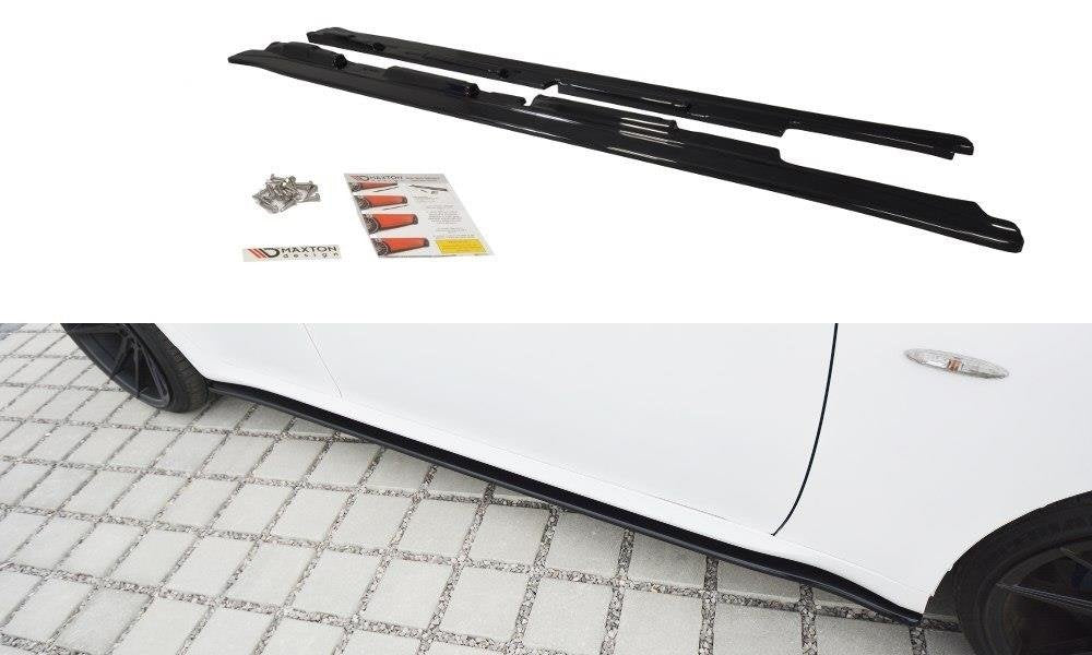Seitenschweller Ansatz für Lexus IS Mk2 schwarz Hochglanz