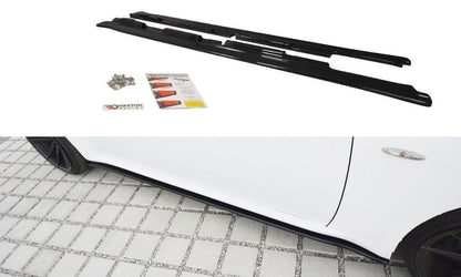 Seitenschweller Ansatz für Lexus IS Mk2 schwarz Hochglanz