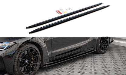 Seitenschweller Ansatz für V.2 für BMW M4 G82 Carbon Look