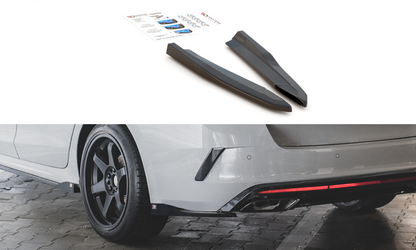 Heck Ansatz Flaps Diffusor V.3 für Skoda Octavia RS Mk4 schwarz Hochglanz