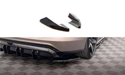 Heck Ansatz Flaps Diffusor V.2 für Audi e-Tron GT / RS GT Mk1 Carbon Look