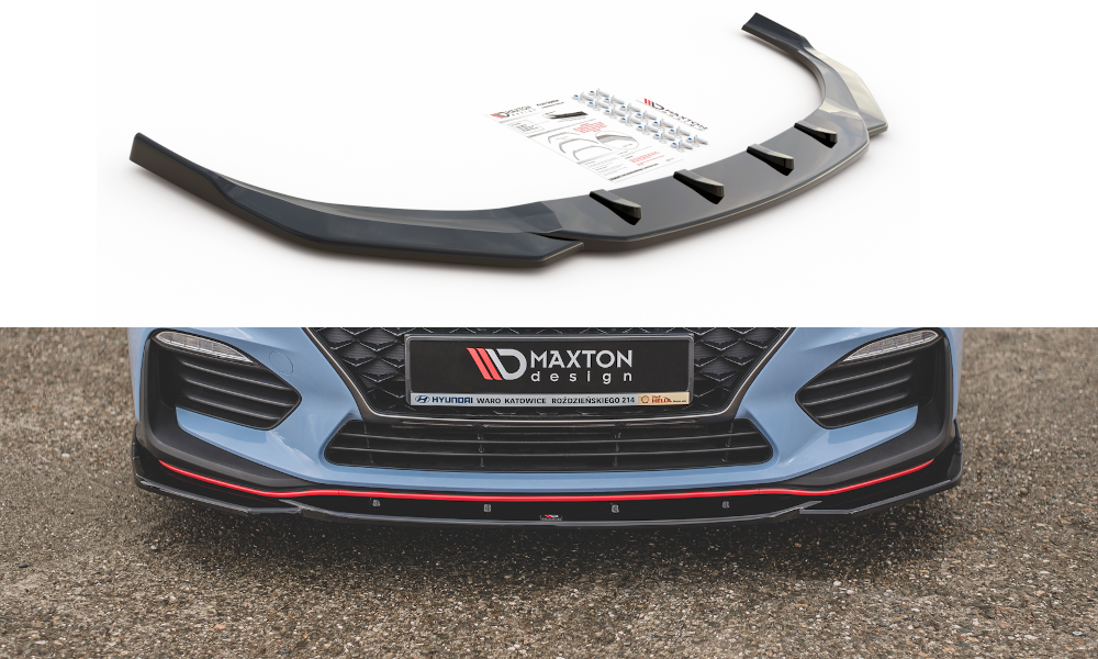 Front Ansatz V.4 für Hyundai I30 N Mk3 Hatchback/ Fastback schwarz matt