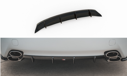 Diffusor Heck Ansatz für Lexus IS F Mk2 schwarz matt