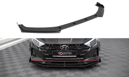 Street Pro Front Ansatz für +Flaps für V.1 + Flaps Hyundai I20 N Mk3 schwarz Hochglanz