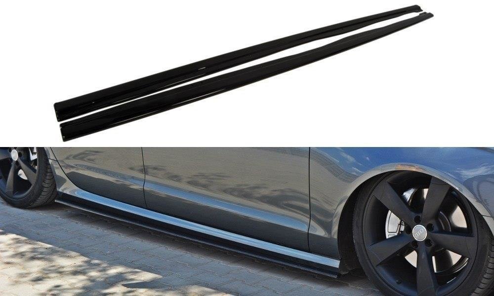 Seitenschweller Ansatz für Audi S6 / A6 S-Line C7  Carbon Look