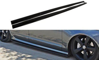 Seitenschweller Ansatz für Audi S6 / A6 S-Line C7  Carbon Look