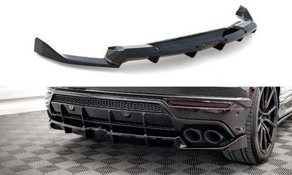 Mittlerer Diffusor Heck Ansatz DTM Look für Lamborghini Urus Mk1 schwarz Hochglanz