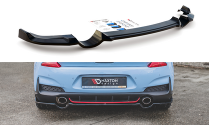 Mittlerer Diffusor Heck Ansatz für Hyundai I30 N Mk3 Hatchback schwarz matt