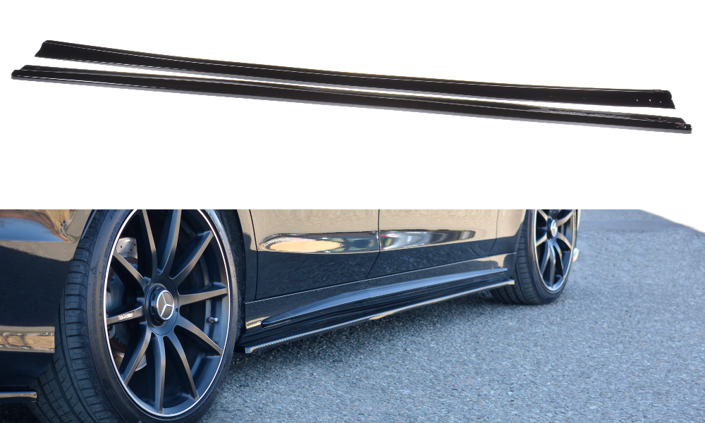 Seitenschweller Ansatz für Mercedes S-KLASSE AMG-LINE W222 schwarz Hochglanz