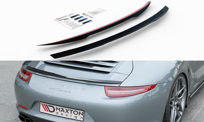 Spoiler CAP für Porsche 911 Carrera 991 schwarz Hochglanz