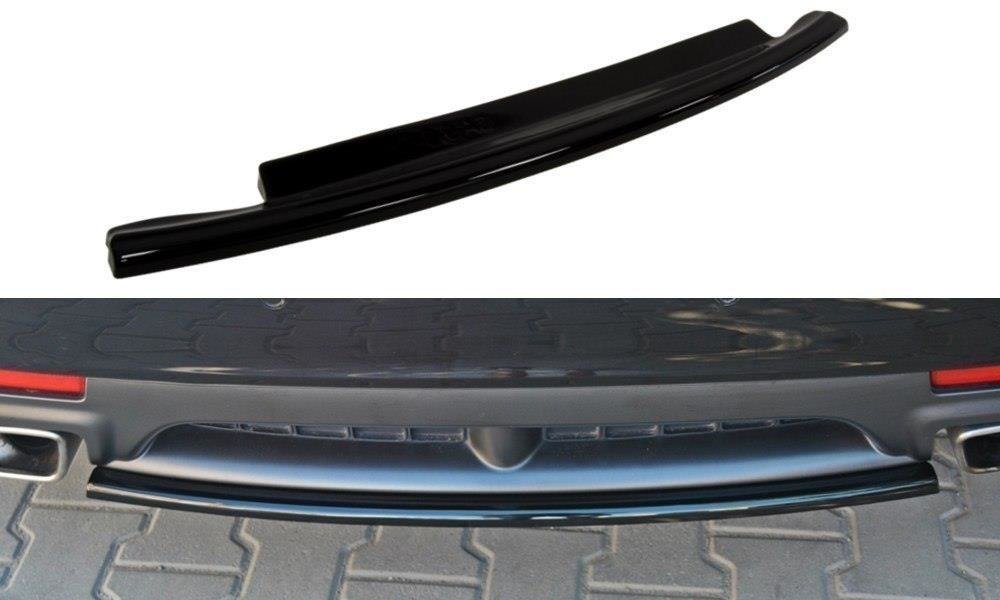 Mittlerer Diffusor Heck Ansatz für SAAB 9-3 TURBO X schwarz matt