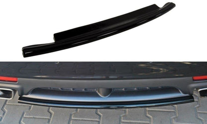 Mittlerer Diffusor Heck Ansatz für SAAB 9-3 TURBO X schwarz matt
