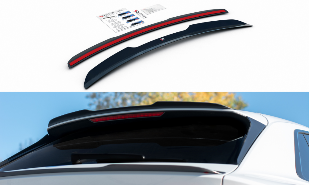 Spoiler CAP V.1 für Audi Q8 S-line schwarz Hochglanz