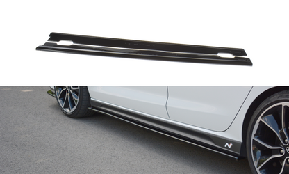 Seitenschweller Ansatz für V.1 für Hyundai I30 N Mk3 Hatchback / Fastback schwarz Hochglanz