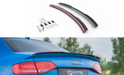 Spoiler CAP für Audi A4 / A4 S-Line B8 / B8 FL Limousine Carbon Look