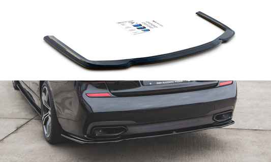 Mittlerer Diffusor Heck Ansatz für BMW 7 M-Paket G11 Carbon Look
