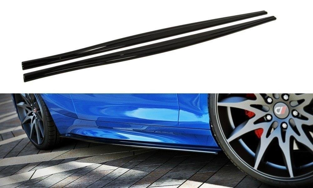 Seitenschweller Ansatz für V.1 für BMW 1er F20 M135i / M140i / M-Paket schwarz matt
