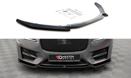 Front Ansatz V.2 für Jaguar XF R-Sport Mk2 schwarz matt