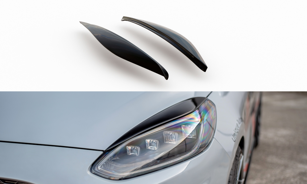 Scheinwerfer Blenden Böser Blick für Ford Fiesta Mk8 ST / ST-Line / Standard Carbon Look