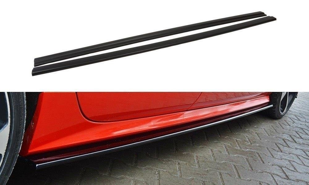 Seitenschweller Ansatz für Audi S7 / A7 S-Line C7 FL Carbon Look