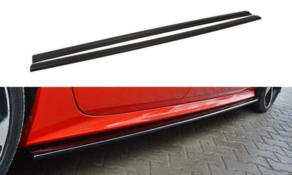 Seitenschweller Ansatz für Audi S7 / A7 S-Line C7 FL Carbon Look