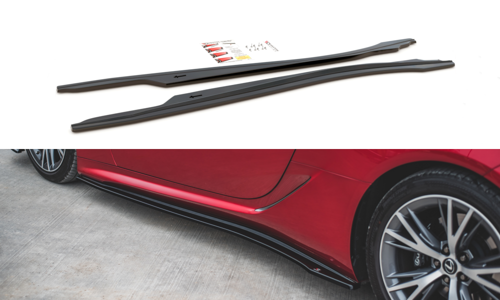 Seitenschweller Ansatz für Lexus LC 500 schwarz matt