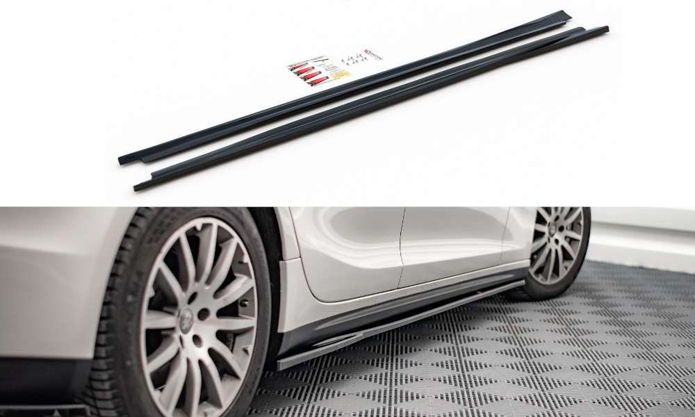 Seitenschweller Ansatz für Maserati Ghibli Mk3 schwarz matt